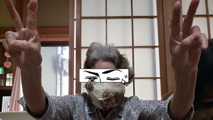 手作りマスクの贈り物