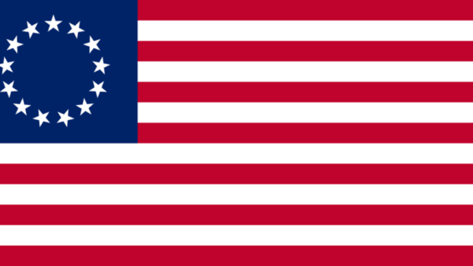 1777年当時の星条旗
