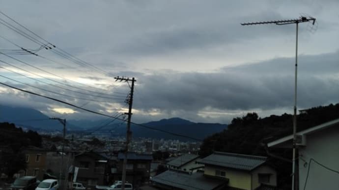 日巫女の言葉 夕方虹が見えました