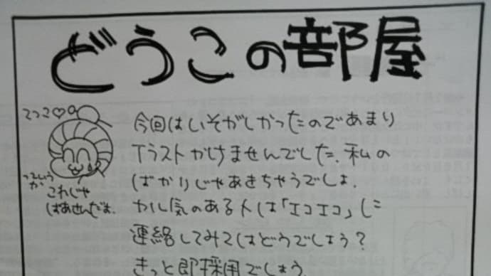 どうこの部屋(忙しい編)