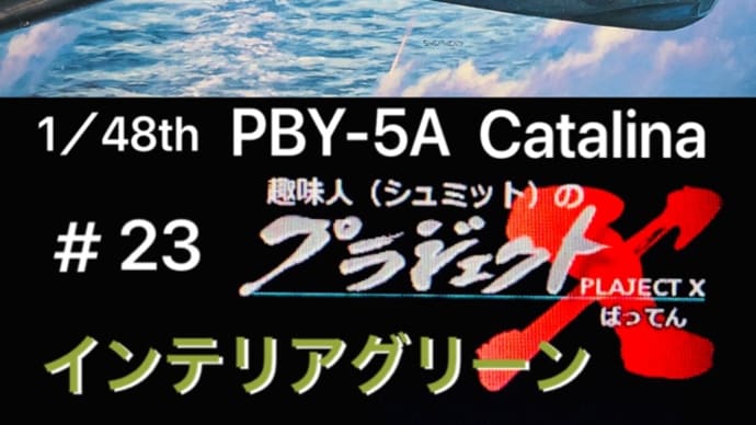 ＃23 PBY-5A カタリナ　インテリアグリーン