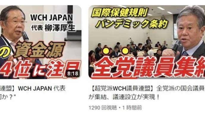 超党派WCH議員連盟(仮称)設立総会 2023/11/15 冒頭から最後まで
