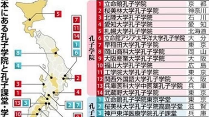 49. 中国・韓国と日本の違いの原点 「 5ヘ 孔子学院プロジェクト 」