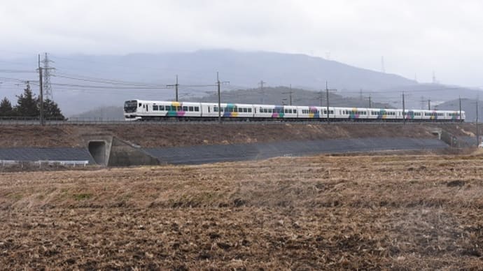 本日の撮影 E257系 団臨「旅をチカラに長野号」より