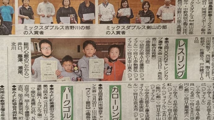 今日の徳島新聞