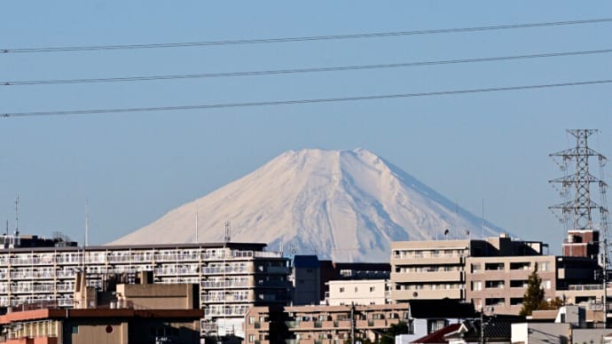 10月30日 真っ白な富士山。