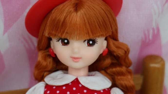 おたのしみドールリボンちゃんx3サイズ1デザインby黒猫亭 ドット柄ワンピース(復刻版サイズ)