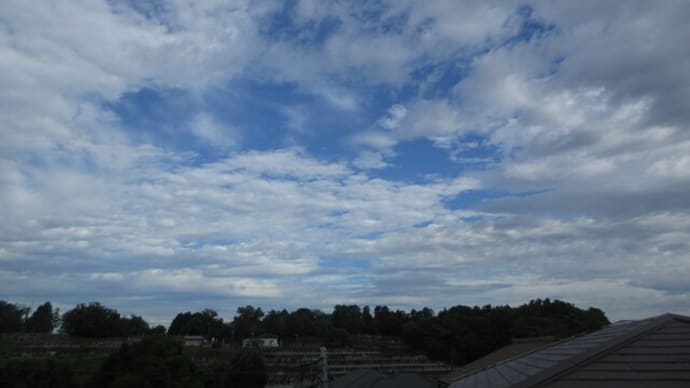 友、退院する 昨日の空