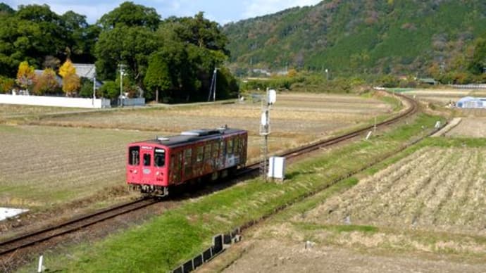 予土線のローカル列車..