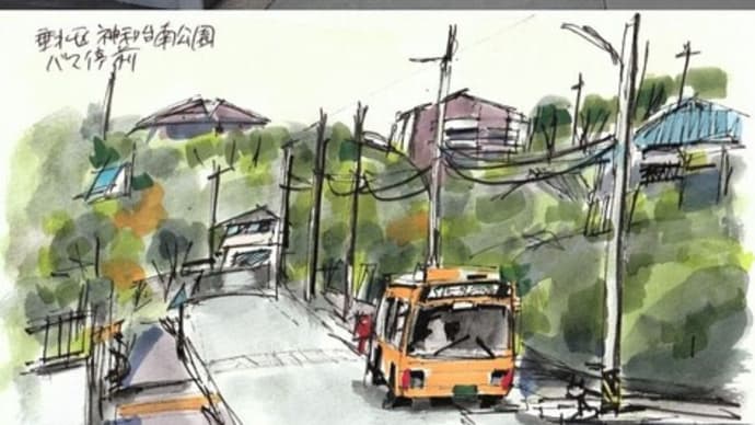 垂水区神和台のバス停