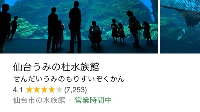 宮城県出張の楽しみは水族館(^^)