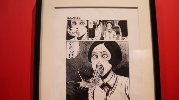 ホラーとギャグは紙一重?。世田谷文学館で、『伊藤潤二展 誘惑』を観ました。