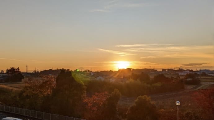 夕日が綺麗でした～