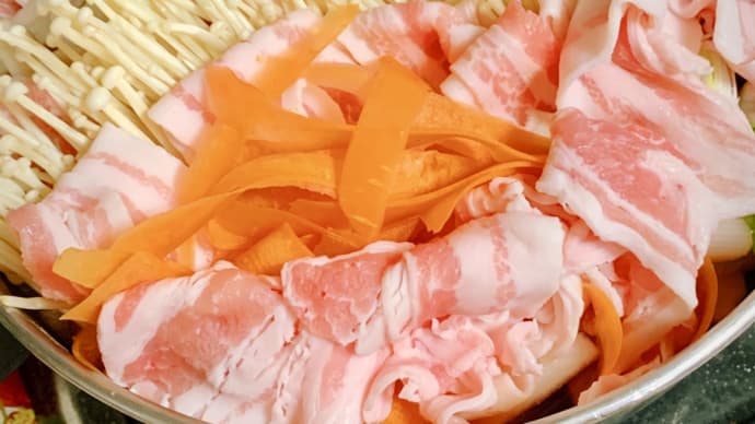 糖尿病の食事…今日からまた抑え気味に。さっぱりとポン酢で鍋。
