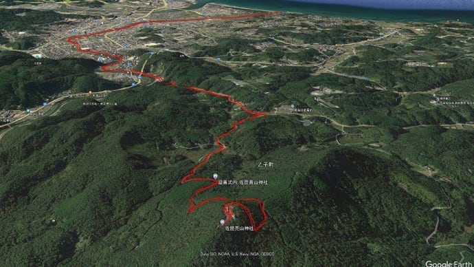 海から比礼振山へハイク