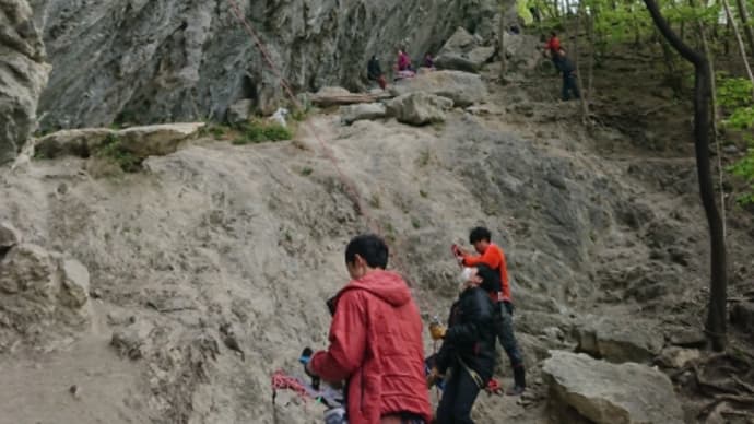 2021.5.5 二子山クライミング 唐獅子牡丹