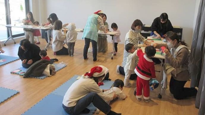 ［川本］第３回ふれあい子育て講座　「みんなで楽しいクリスマス」を開催しました