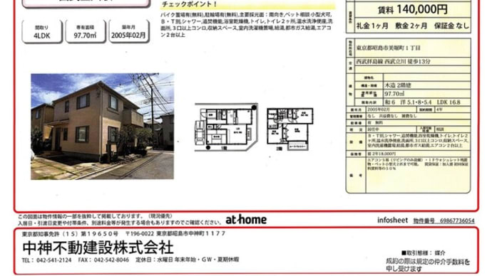西武立川 貸戸建 ファインコート昭和の森