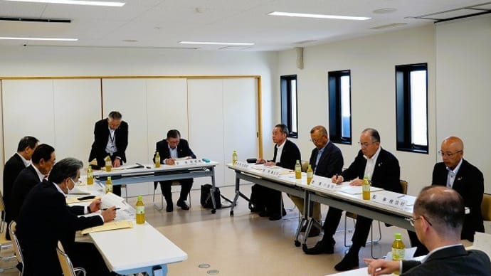 長野県町村会役員会と現地視察&下生野上空からの風景
