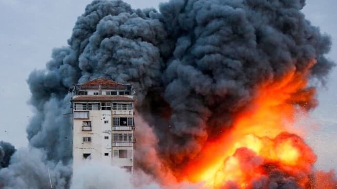 イスラエルがガザ空爆、ハマスの攻撃に報復 死者1100人超える
