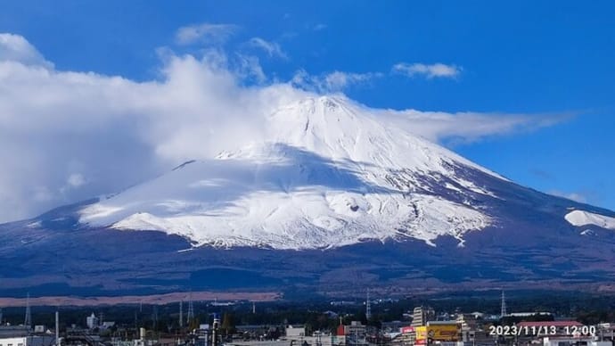 【冬の装い】富士山＆金時山...雪化粧