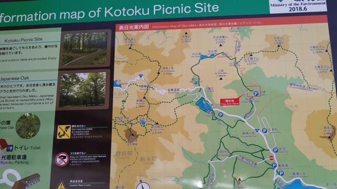 奥日光の光徳から川俣温泉への道