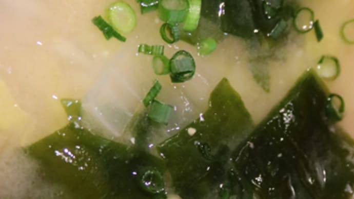 1月22日 白菜と玉葱の お味噌汁