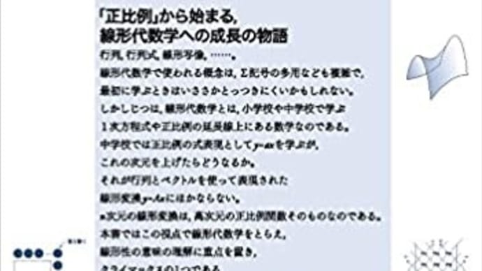 「正比例」の数学 線形代数学の基礎理論案内