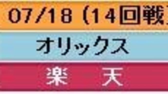 対オリックス14回戦