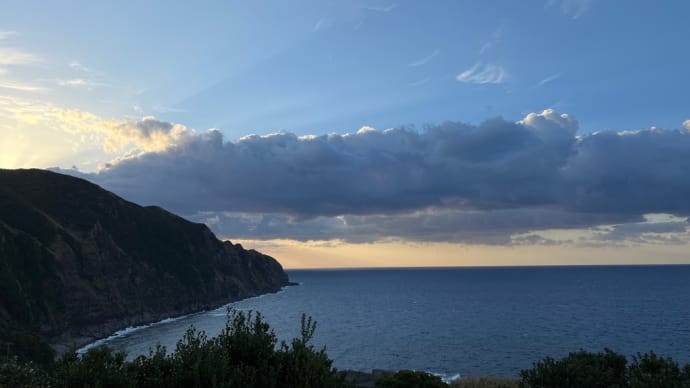 藍ケ江の海。✨⛅️3月1日(水) 青ヶ島見えています🏝