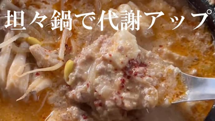 【ダイエット企画】坦々麺ならぬ坦々鍋。糖質を抑えるために麺の代わりにあの食材を利用。
