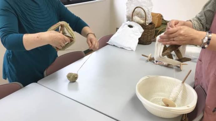 毛糸を自分で作れる喜び☆