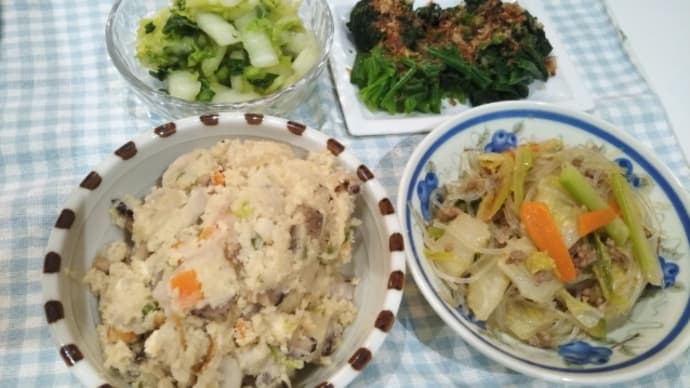 春雨入りde麻婆白菜♪