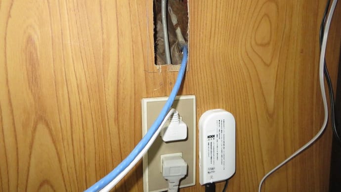 千葉県:市川市大野町にて、有線LAN用屋外VE管配管工事(Cat.6A)