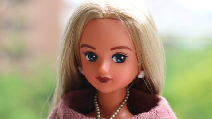 リカちゃんキャッスル製のキサラxロールカラ―トップスドレスセット