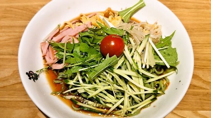 博多らーめん一心堂で期間限定の冷やし中華(醤油)(2022年7月5日)