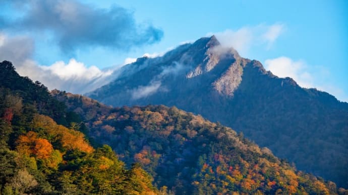 紅葉の瓶ヶ森林道へ