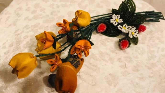 布花と玉すだれ