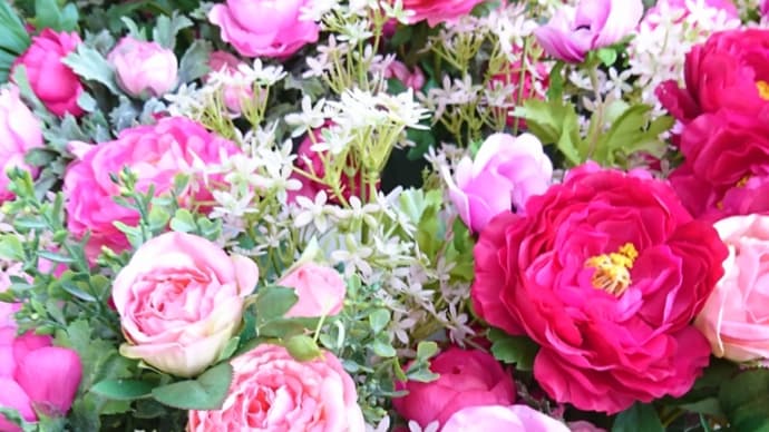 お生徒さまの作品 薔薇いっぱいのシュガーケーキ