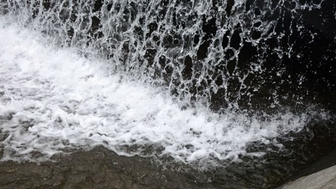 水の音が心地よくて～大井出堰