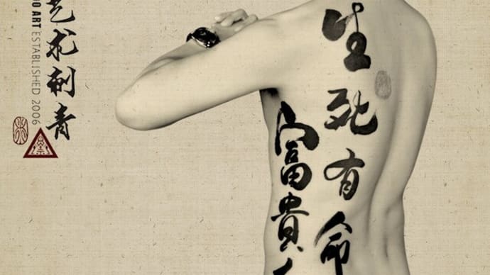 ' 生死有命,富貴在天 ' - Chinese Calligraphy Tattoo