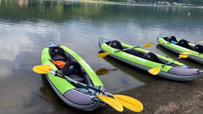 真夏の山中湖② カヌー🛶体験