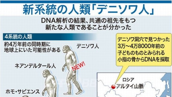 デニソフ人(ネアンデルタール人と交雑存在)2
