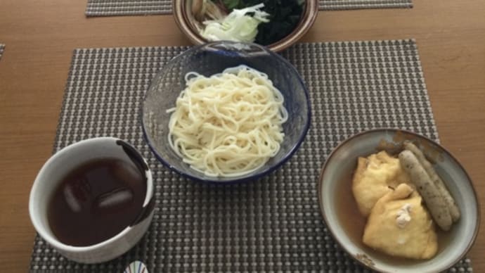 今日の一品　冷やしうどん