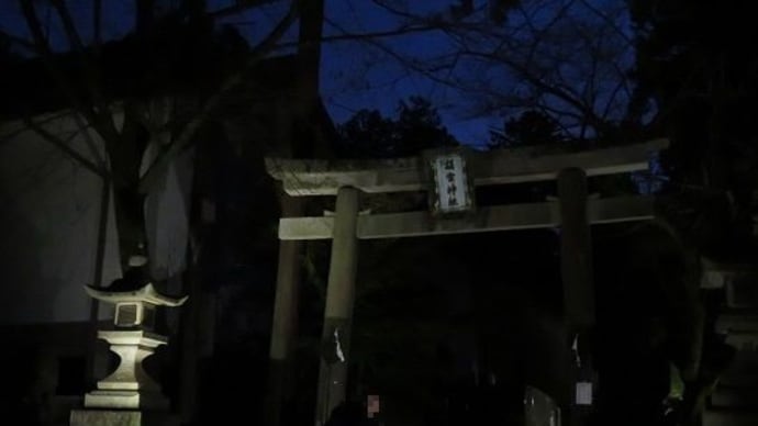 夜の胡宮神社(2018年)