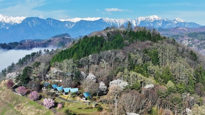 高津屋森林公園と周辺の風景