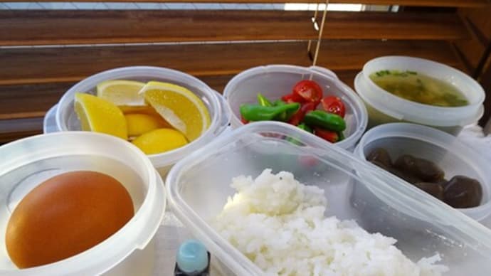 たまごかけご飯のお弁当と、朝ウォーキング