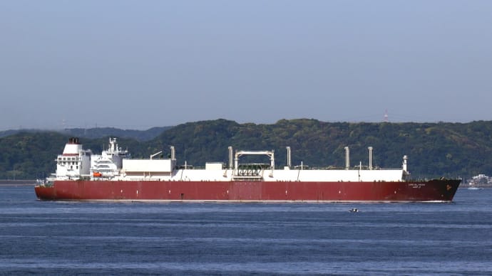 LNG船 「 UMM AL AMAD 」 （ MHL / "K" Line LNG Shipping (UK)  ） 2022年5月 富津岬