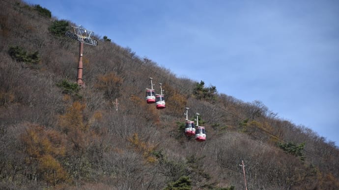 もみじ狩り 群馬県高崎市榛名湖町 榛名湖一周(8)榛名公園から榛名山ロープウェイ
