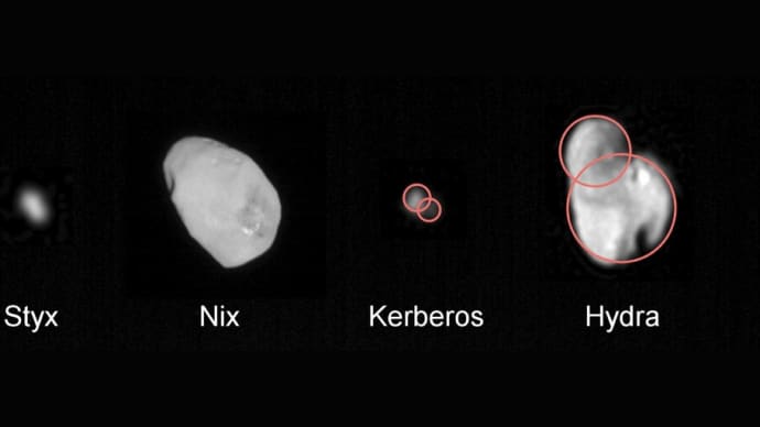 冥王星の小型衛星の軌道と質量